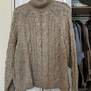 Tan Cable Knit Sweater